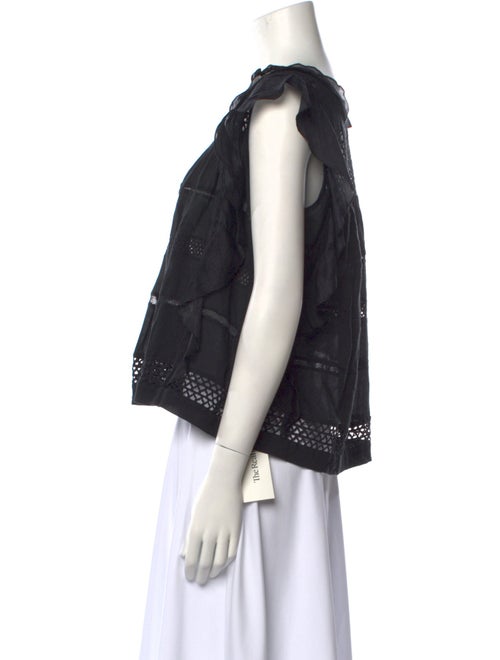 Étoile Isabel Marant Scoop Neck Short Sleeve Blouse