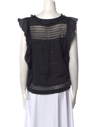 Étoile Isabel Marant Scoop Neck Short Sleeve Blouse