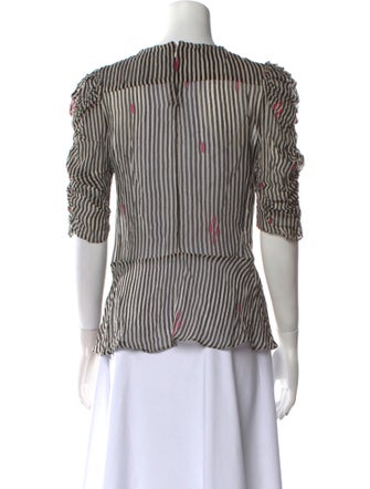 Étoile Isabel Marant Striped Bateau Neckline Blouse