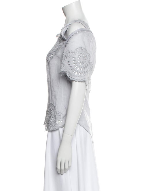 Étoile Isabel Marant Scoop Neck Short Sleeve Blouse