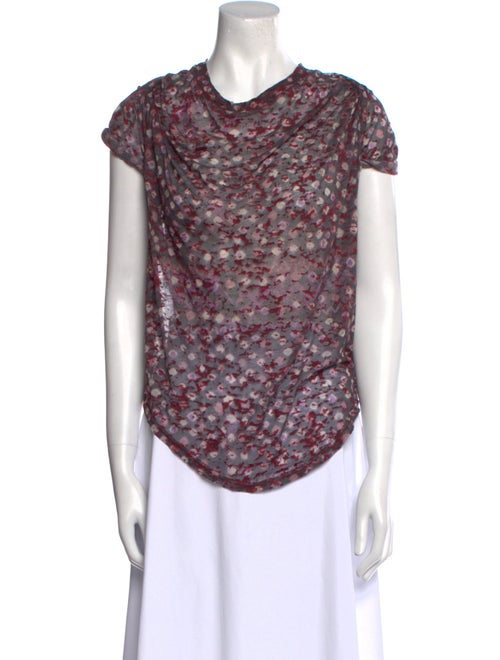 Étoile Isabel Marant Printed Cowl Neck T-Shirt