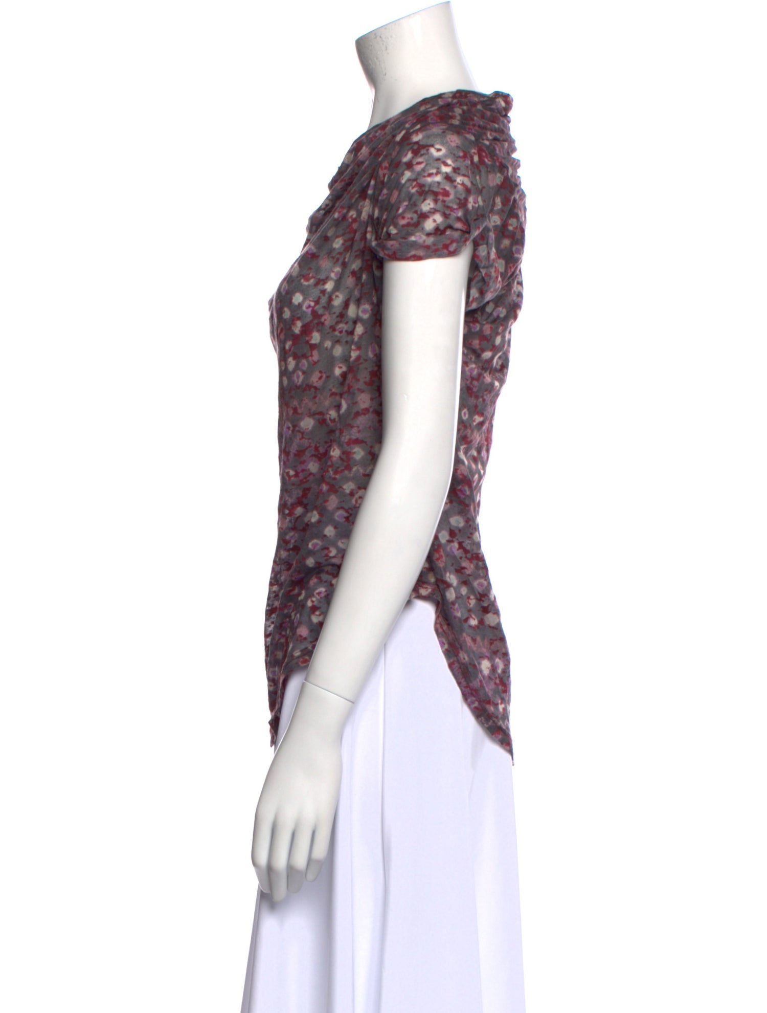 Étoile Isabel Marant Printed Cowl Neck T-Shirt