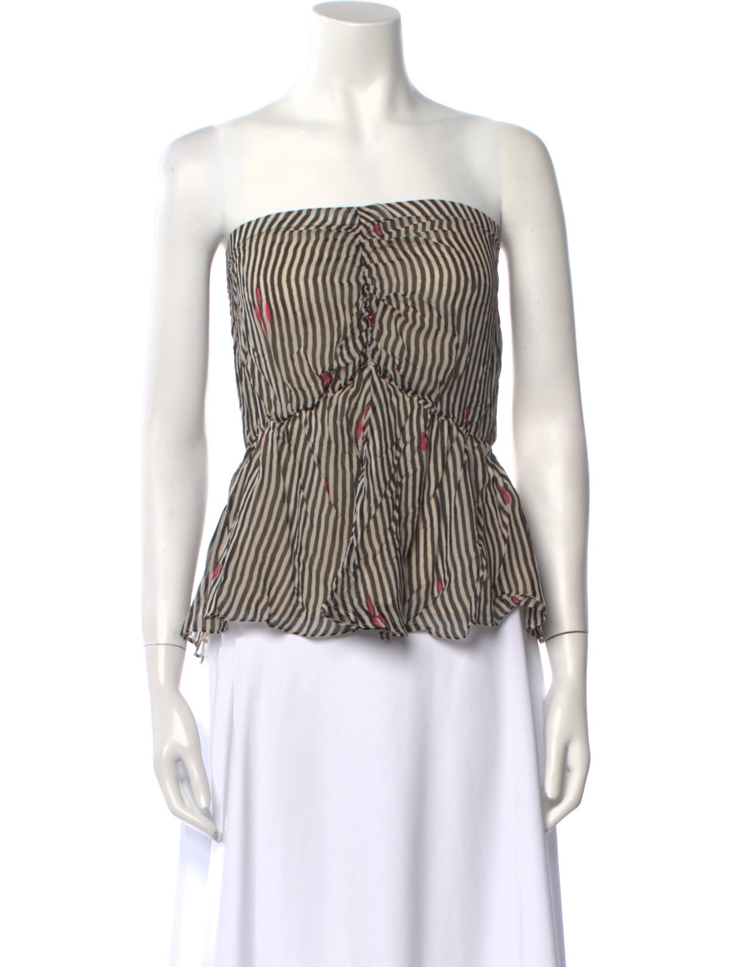 Étoile Isabel Marant Striped Strapless Top