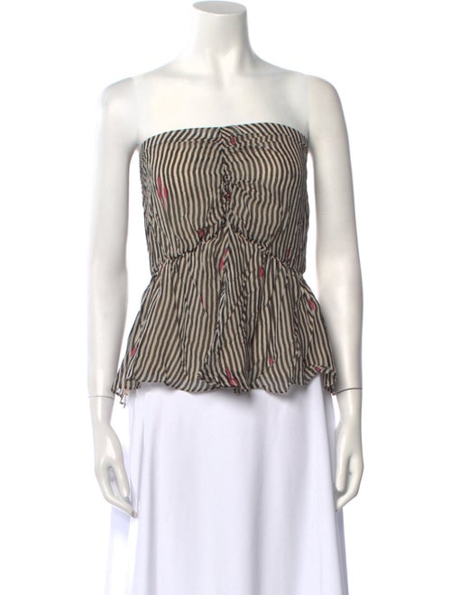 Étoile Isabel Marant Striped Strapless Top