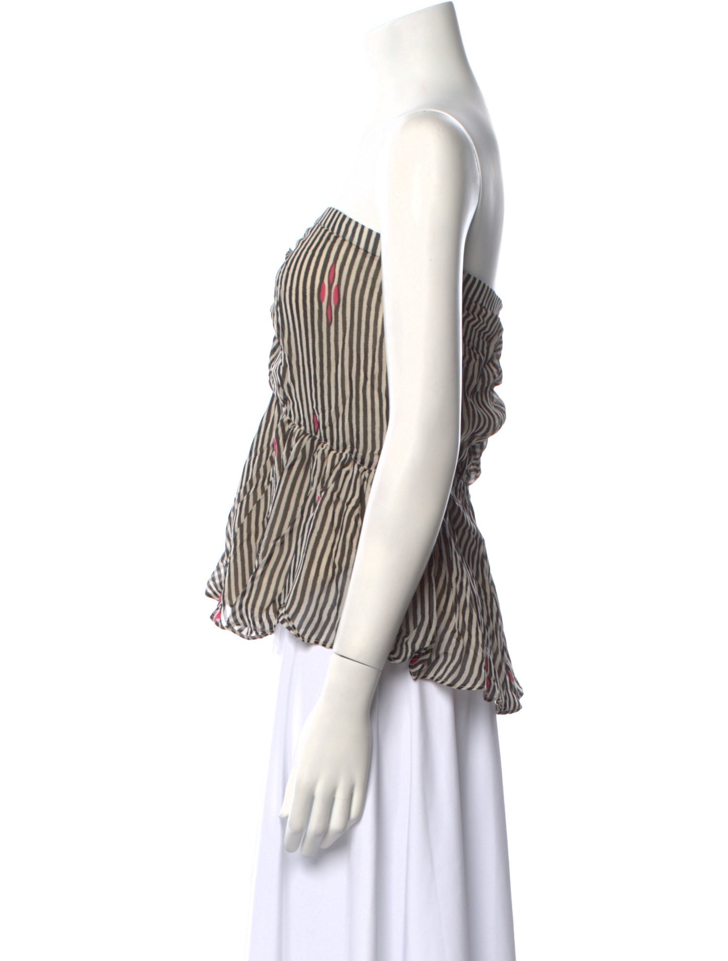 Étoile Isabel Marant Striped Strapless Top
