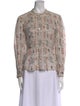 Étoile Isabel Marant Paisley Print Mock Neck Blouse