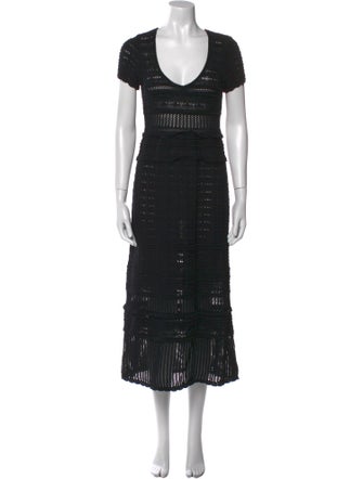 Étoile Isabel Marant V-Neck Long Dress