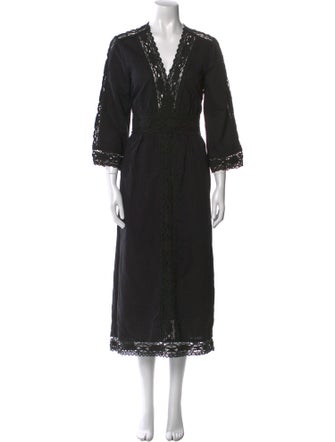 Étoile Isabel Marant V-Neck Long Dress