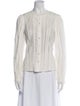 Étoile Isabel Marant Crew Neck Long Sleeve Button-Up Top