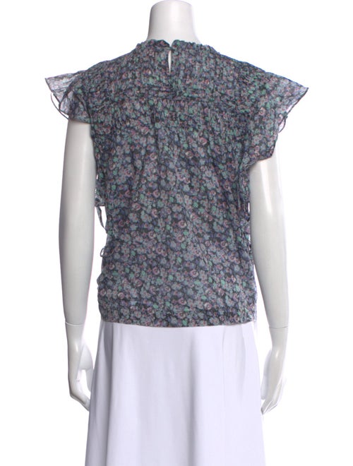 Étoile Isabel Marant Floral Print Crew Neck Blouse