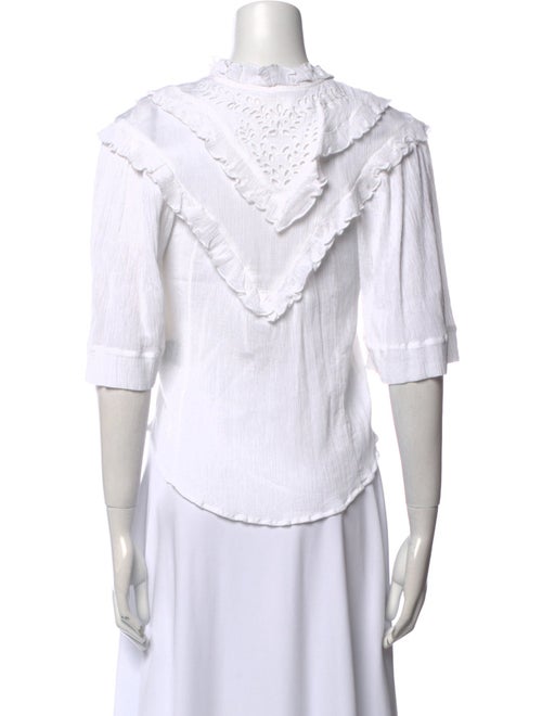 Étoile Isabel Marant Silk Mock Neck Blouse