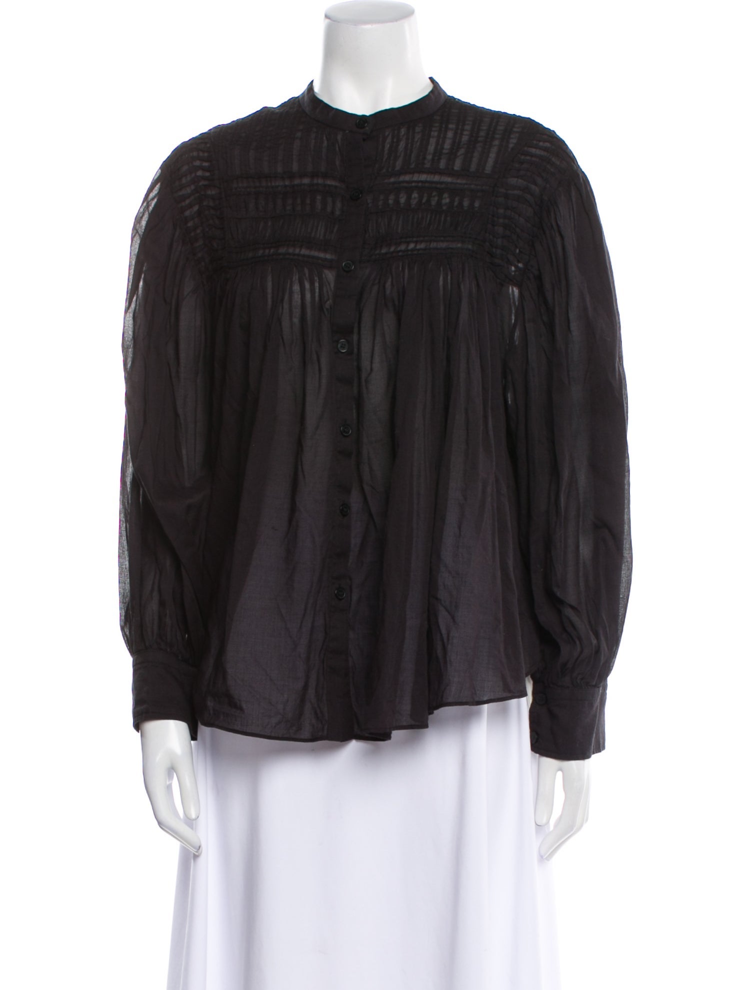 Étoile Isabel Marant Mock Neck Long Sleeve Blouse