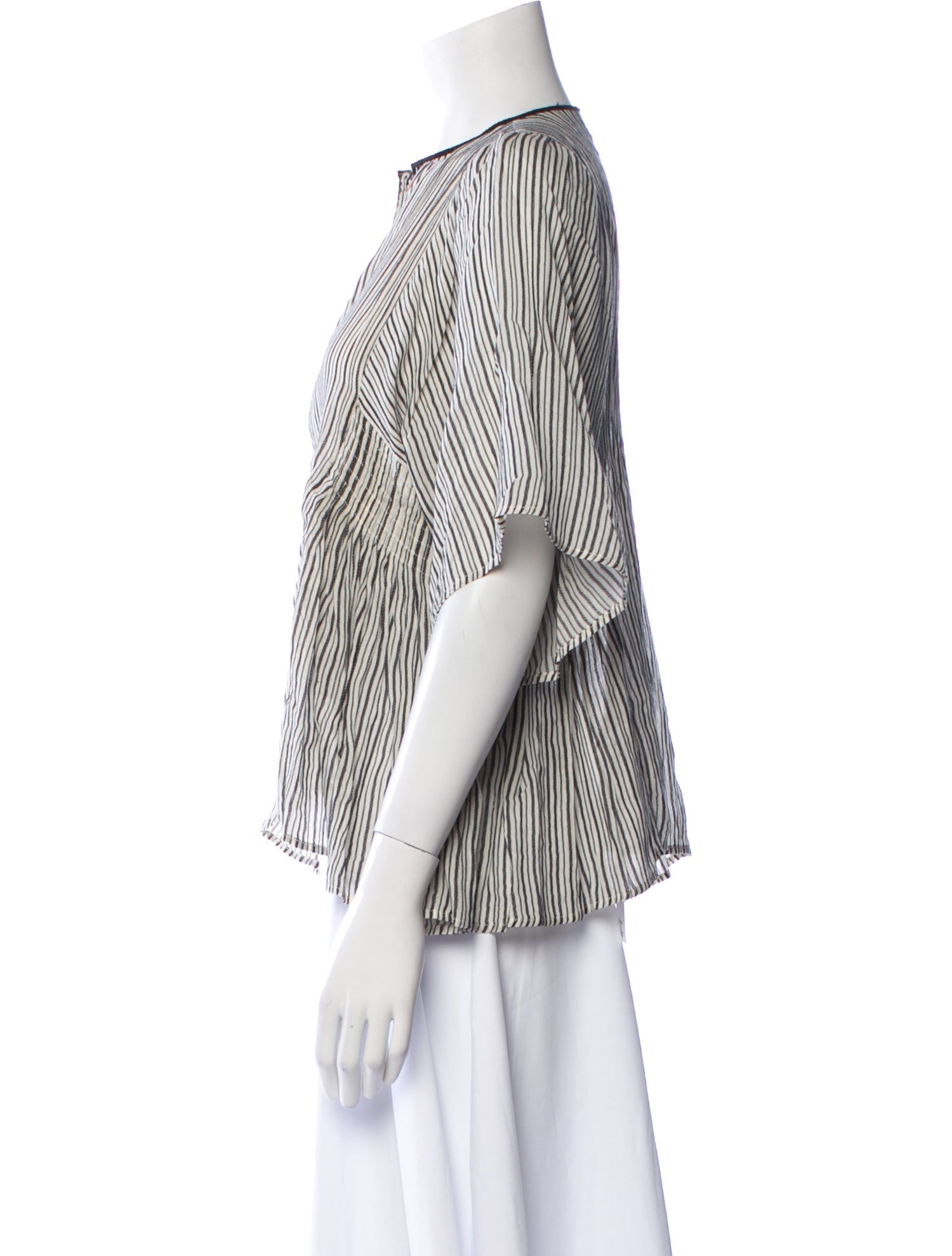Étoile Isabel Marant Striped V-Neck Blouse