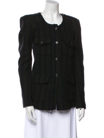 Étoile Isabel Marant Jackets Wool Striped Utility Jacket Us6, Fr38 | M