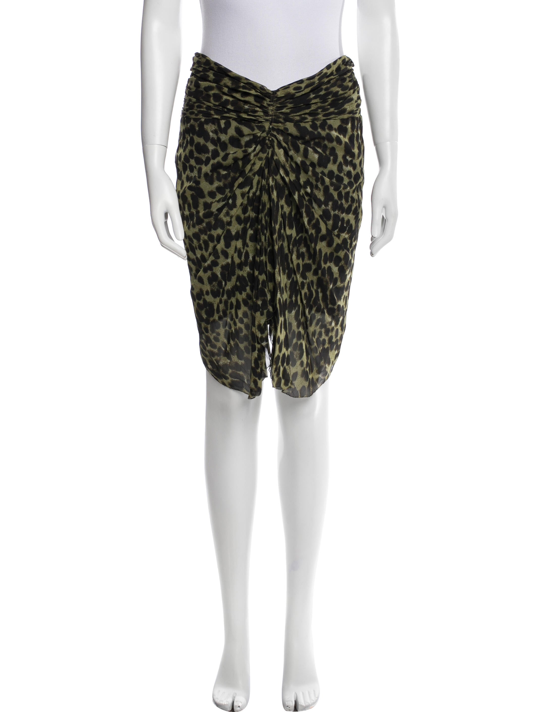 Étoile Isabel Marant Animal Print Knee-Length Skirt