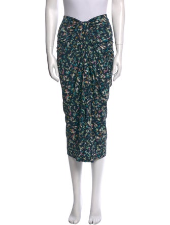 Étoile Isabel Marant Floral Print Midi Length Skirt