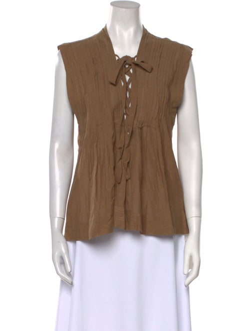 Étoile Isabel Marant V-Neck Sleeveless Polo