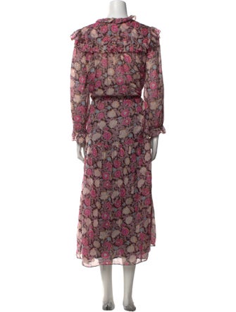 Étoile Isabel Marant Floral Print Midi Length Dress