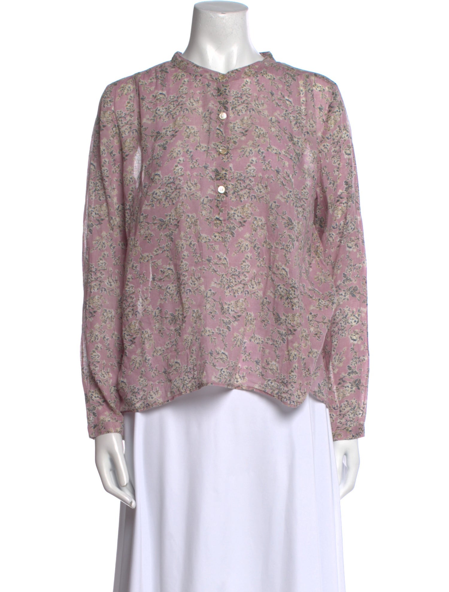 Étoile Isabel Marant Printed Mock Neck Blouse