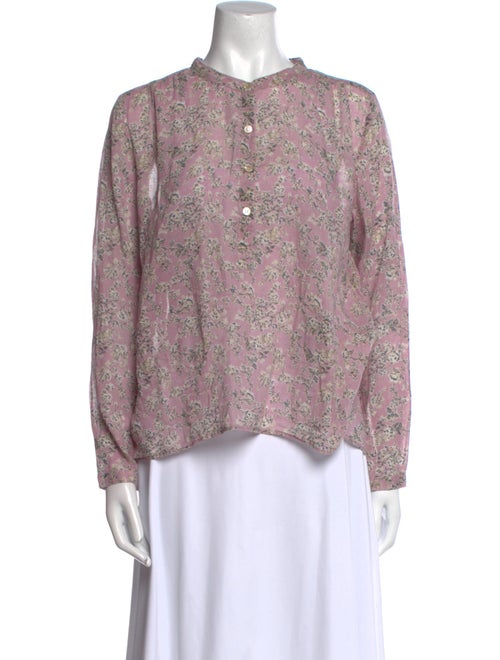 Étoile Isabel Marant Printed Mock Neck Blouse