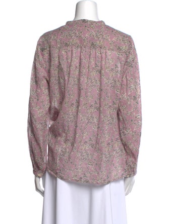 Étoile Isabel Marant Printed Mock Neck Blouse