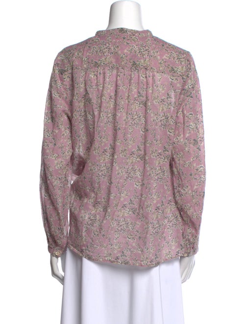 Étoile Isabel Marant Printed Mock Neck Blouse