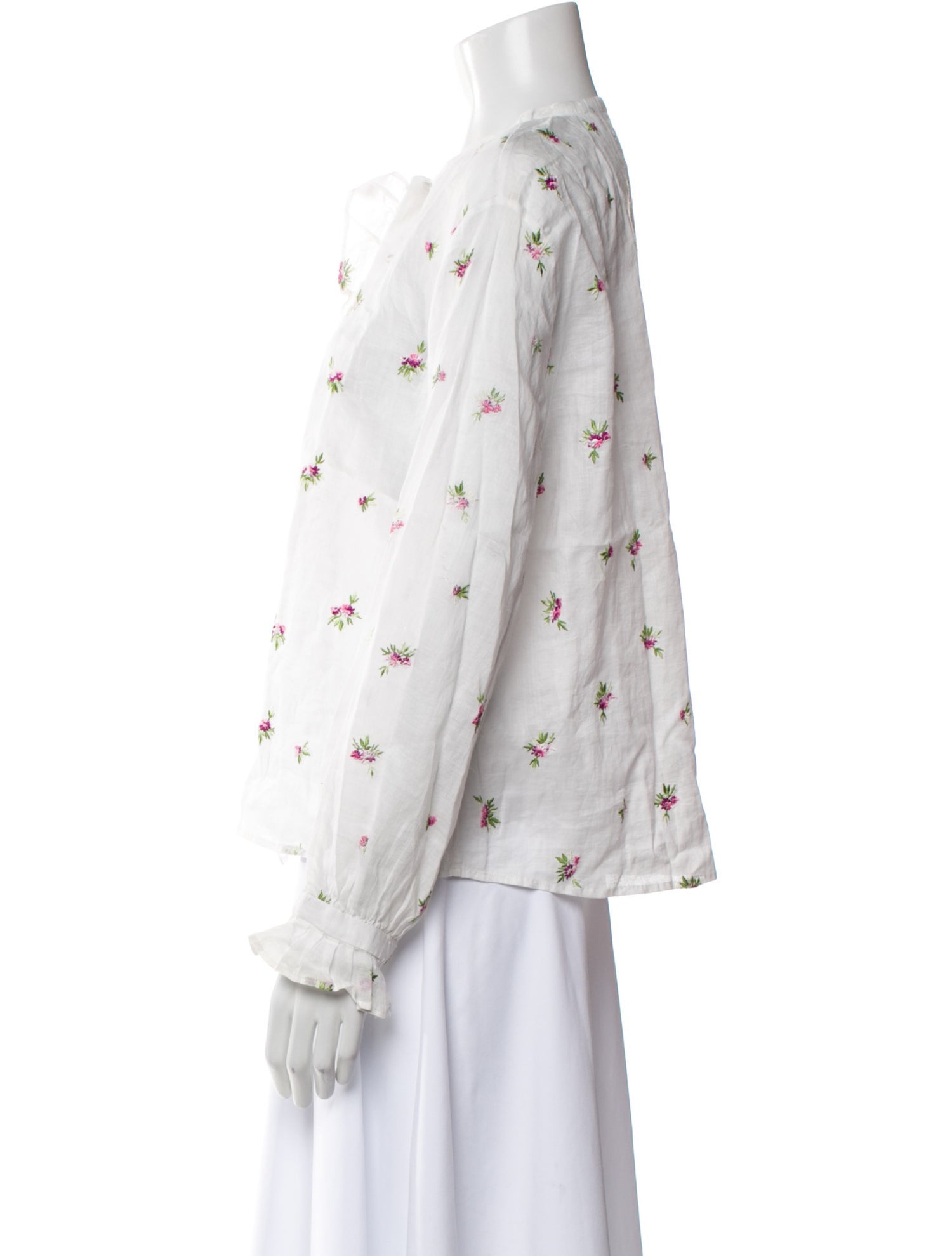 Étoile Isabel Marant Floral Print Crew Neck Blouse