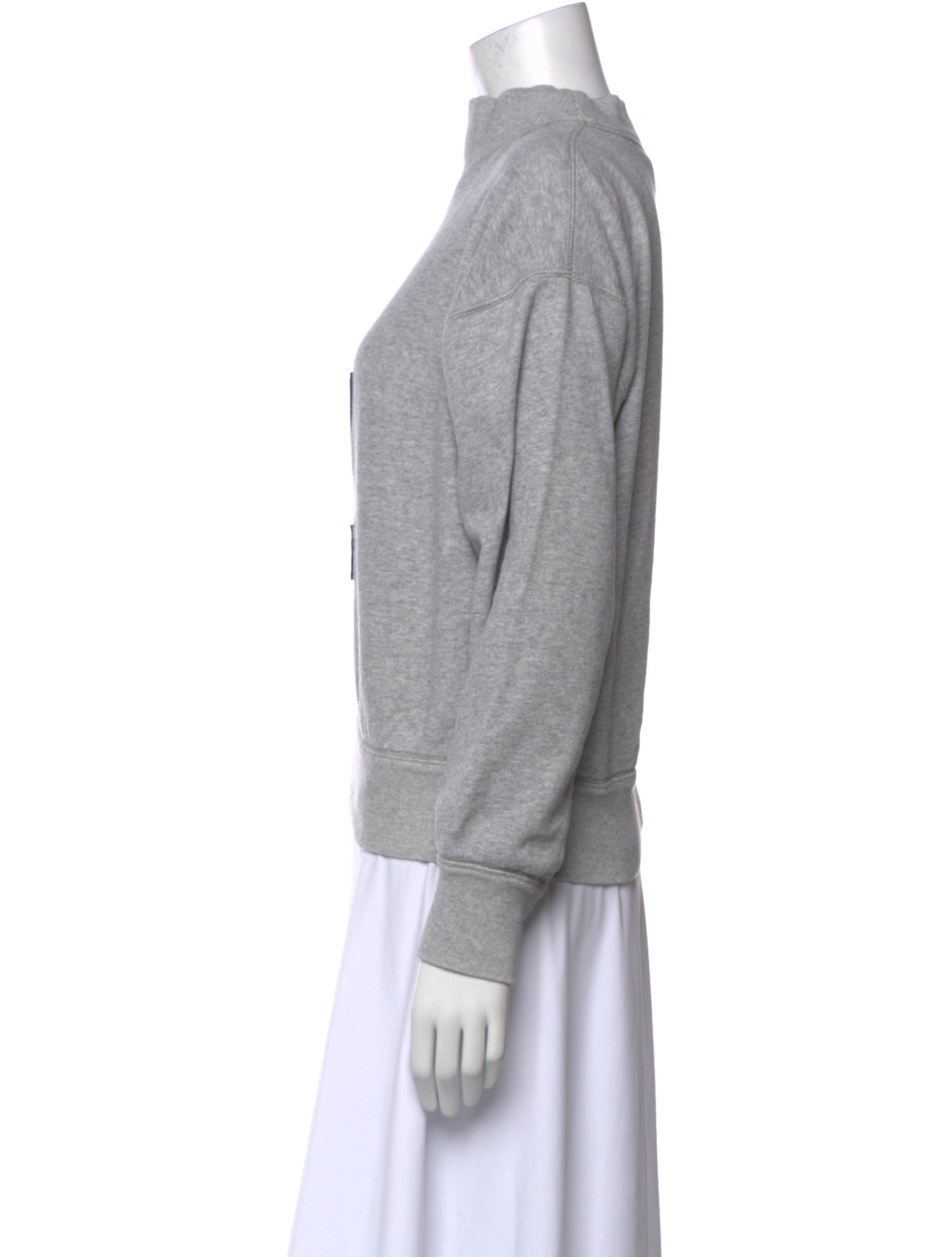 Étoile Isabel Marant Graphic Print Mock Neck Sweatshirt