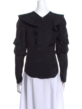 Étoile Isabel Marant Crew Neck Long Sleeve Blouse