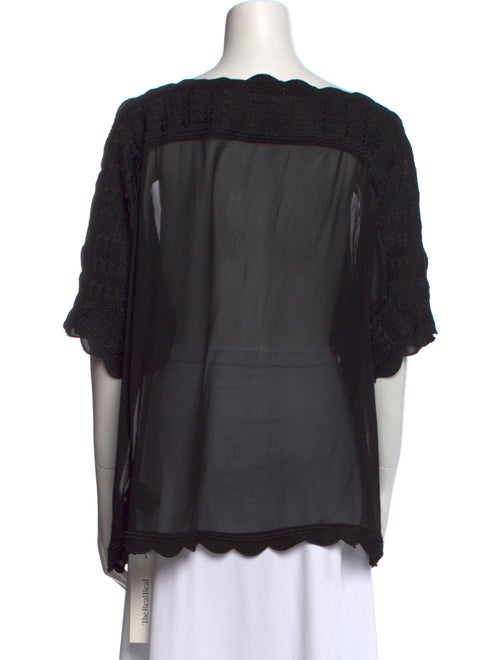 Étoile Isabel Marant Bateau Neckline Short Sleeve Blouse