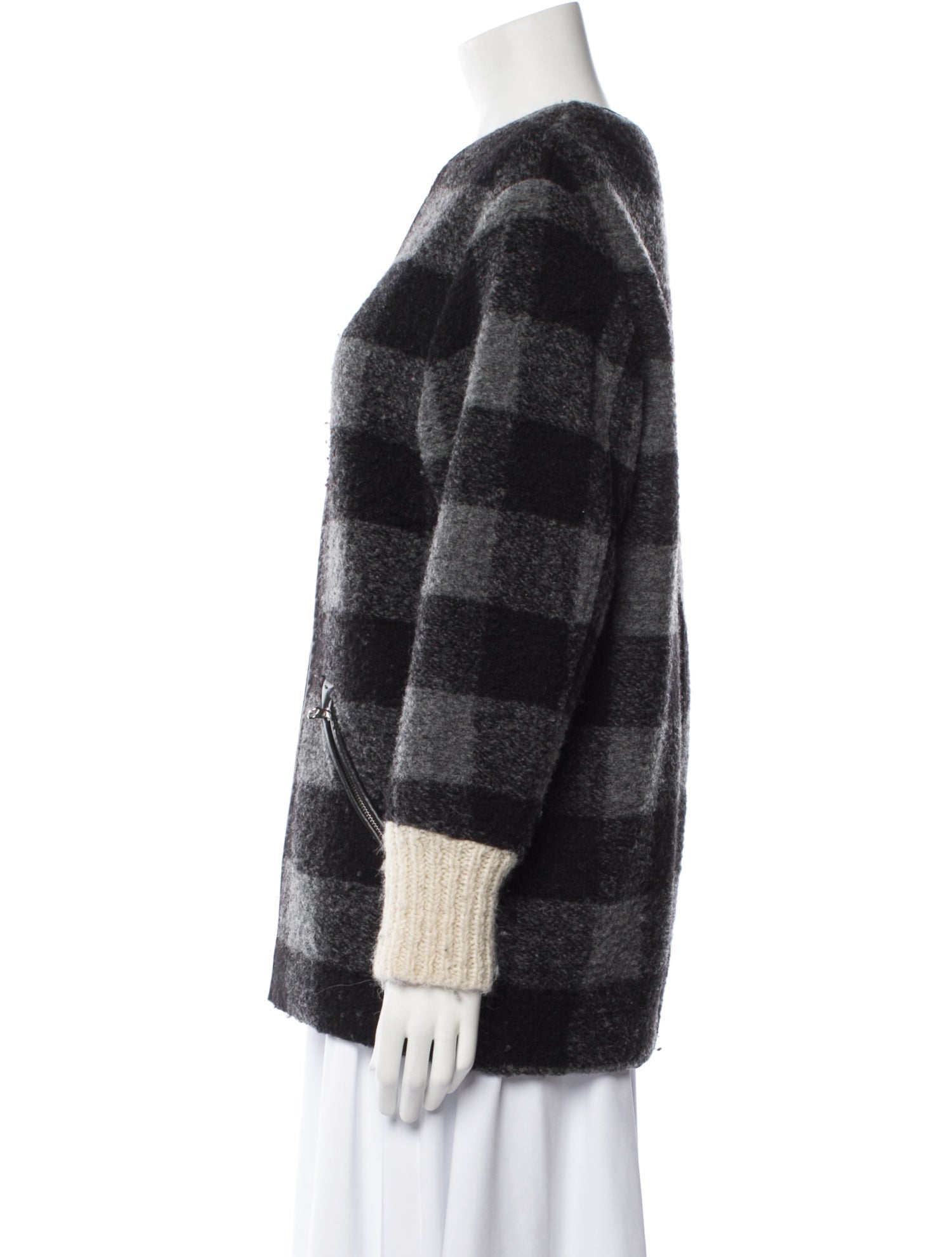 Étoile Isabel Marant Wool Plaid Print Jacket