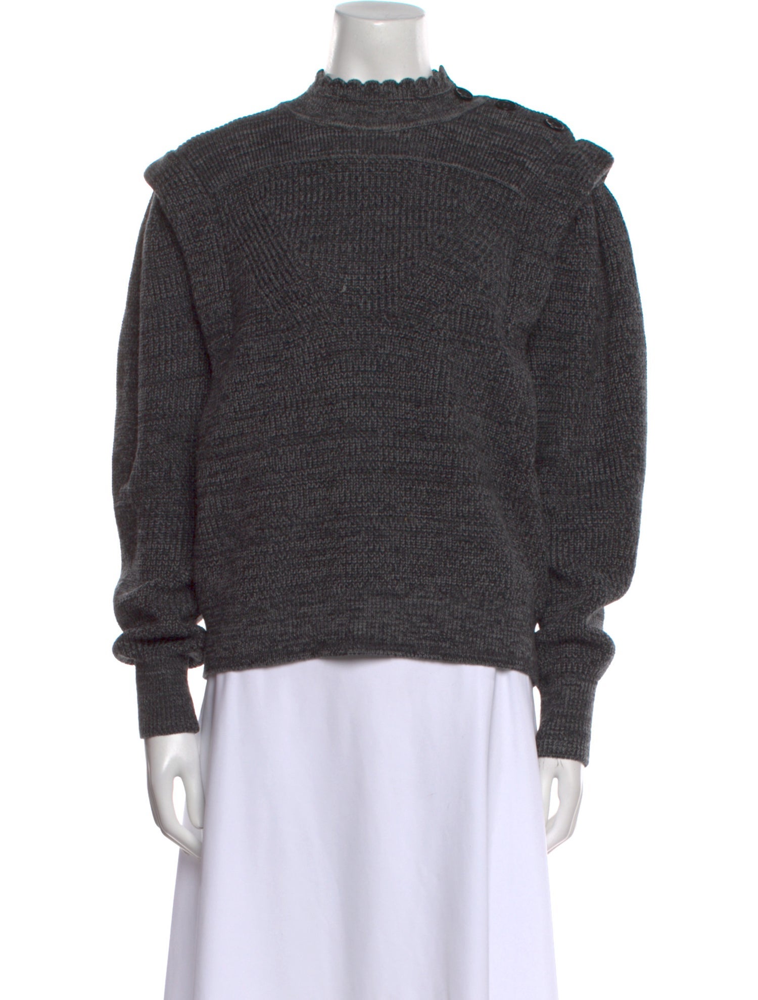 Étoile Isabel Marant Merino Wool Mock Neck Sweater