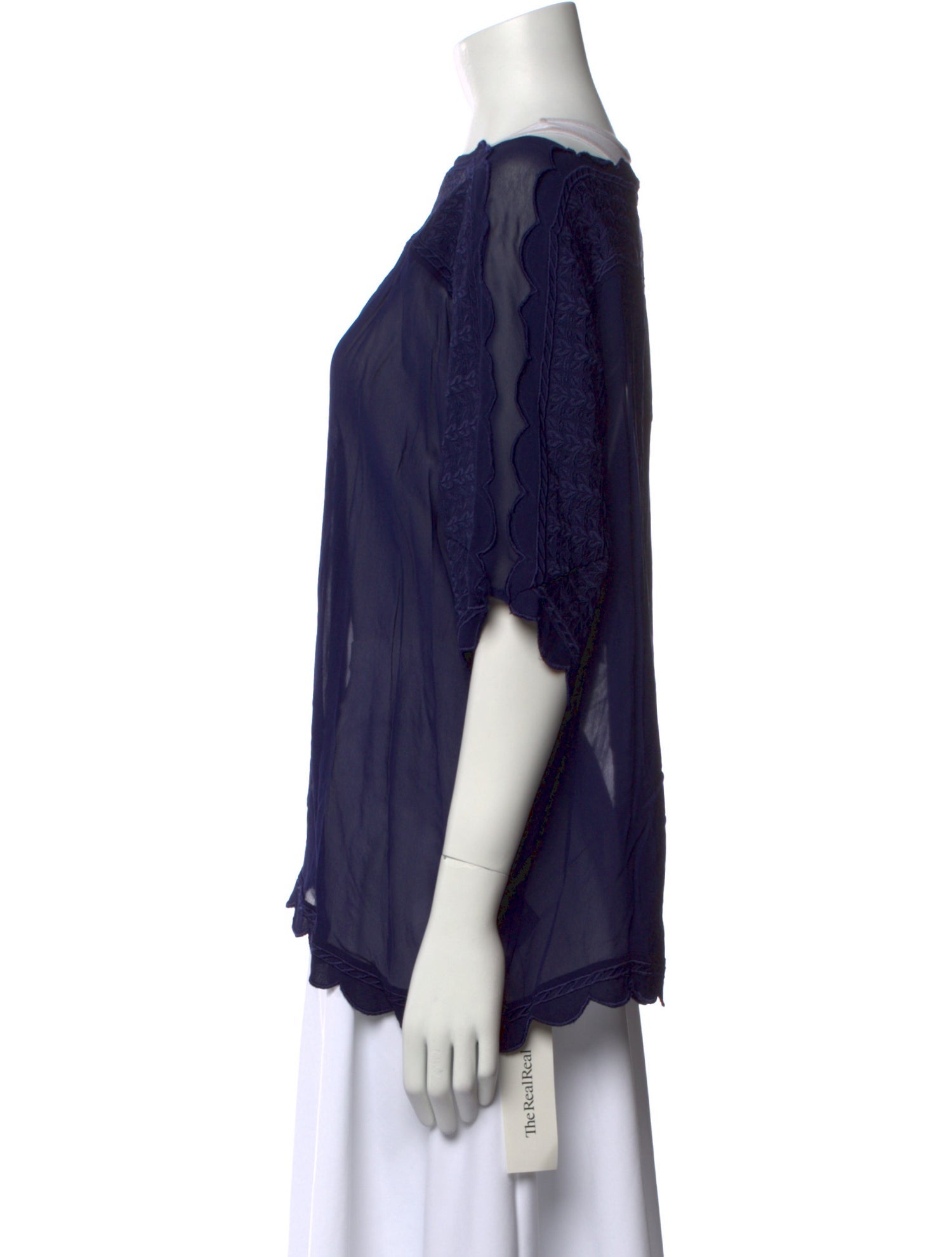 Étoile Isabel Marant Bateau Neckline Short Sleeve Blouse