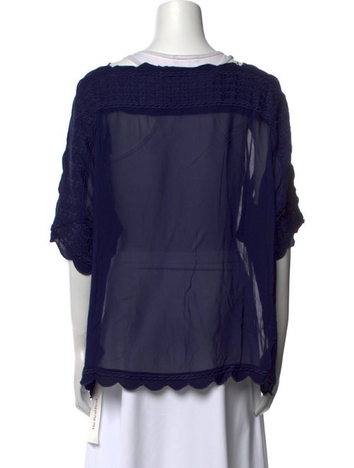 Étoile Isabel Marant Bateau Neckline Short Sleeve Blouse