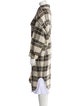 Étoile Isabel Marant Wool Plaid Print Coat