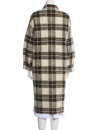Étoile Isabel Marant Wool Plaid Print Coat