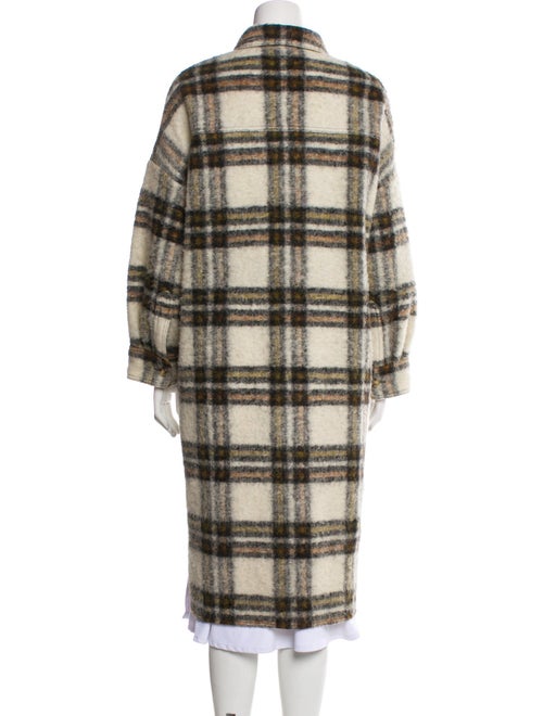 Étoile Isabel Marant Wool Plaid Print Coat