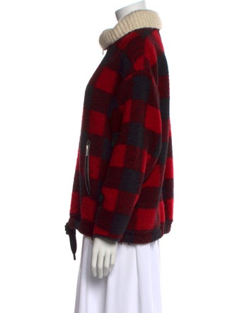 Étoile Isabel Marant Wool Plaid Print Sweater