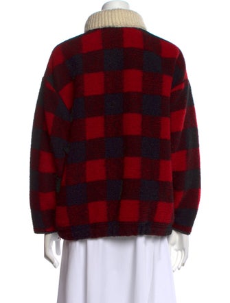 Étoile Isabel Marant Wool Plaid Print Sweater