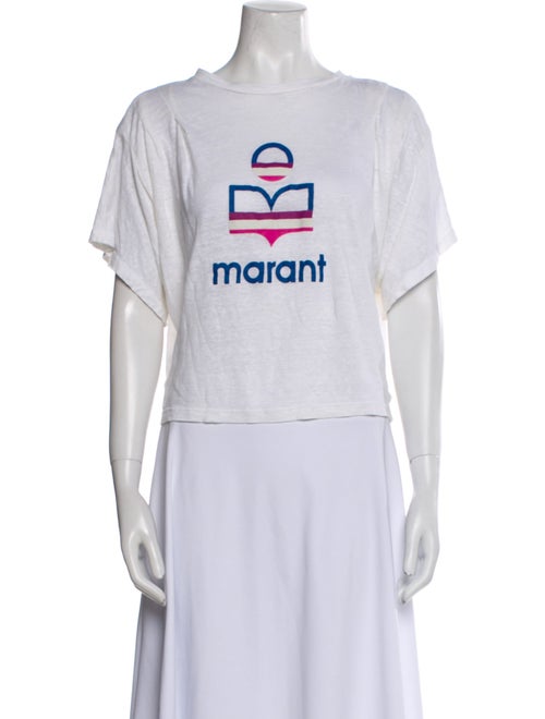 Étoile Isabel Marant Linen Graphic Print T-Shirt