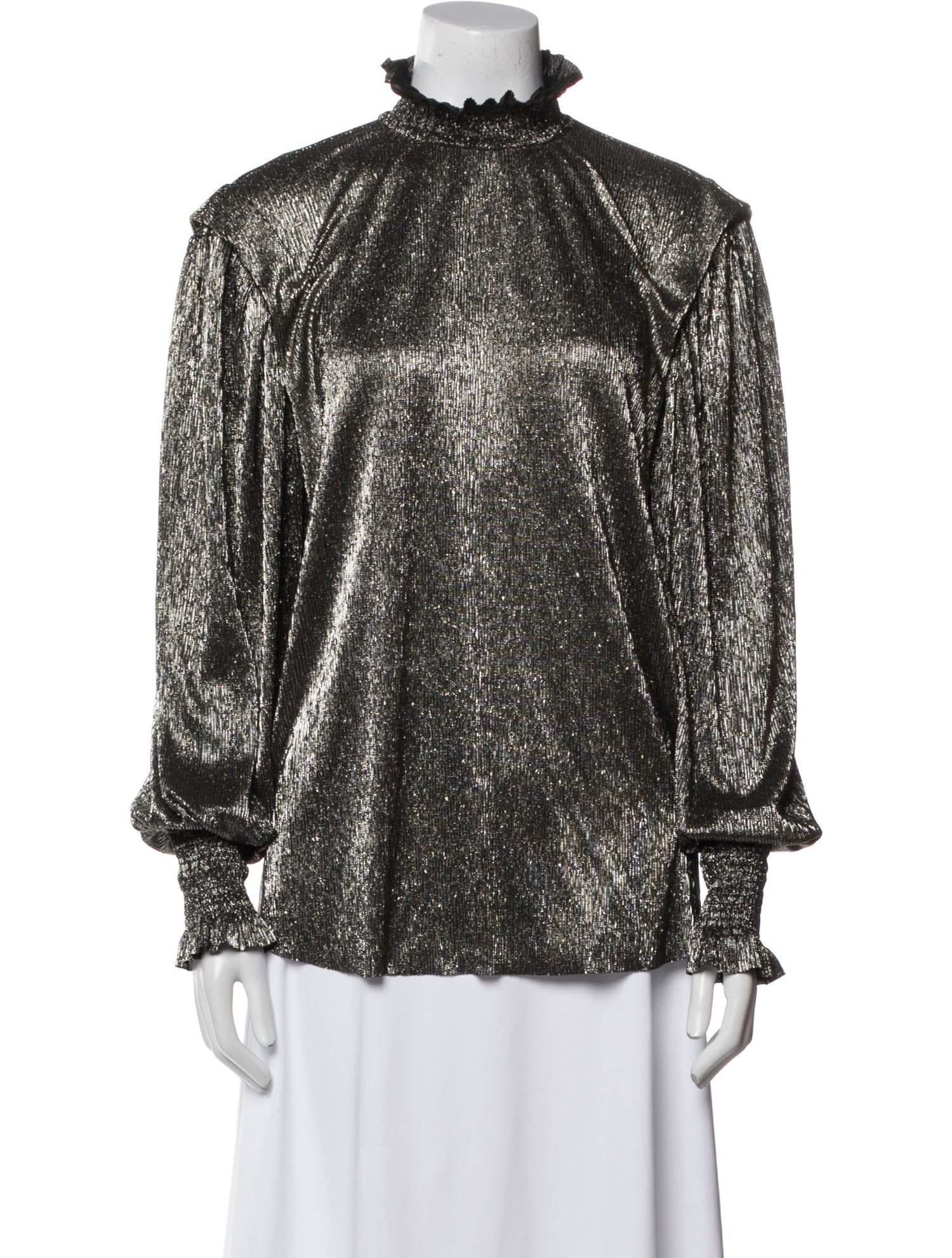 Étoile Isabel Marant Mock Neck Long Sleeve Blouse