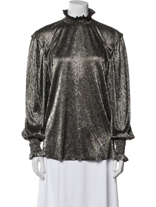 Étoile Isabel Marant Mock Neck Long Sleeve Blouse