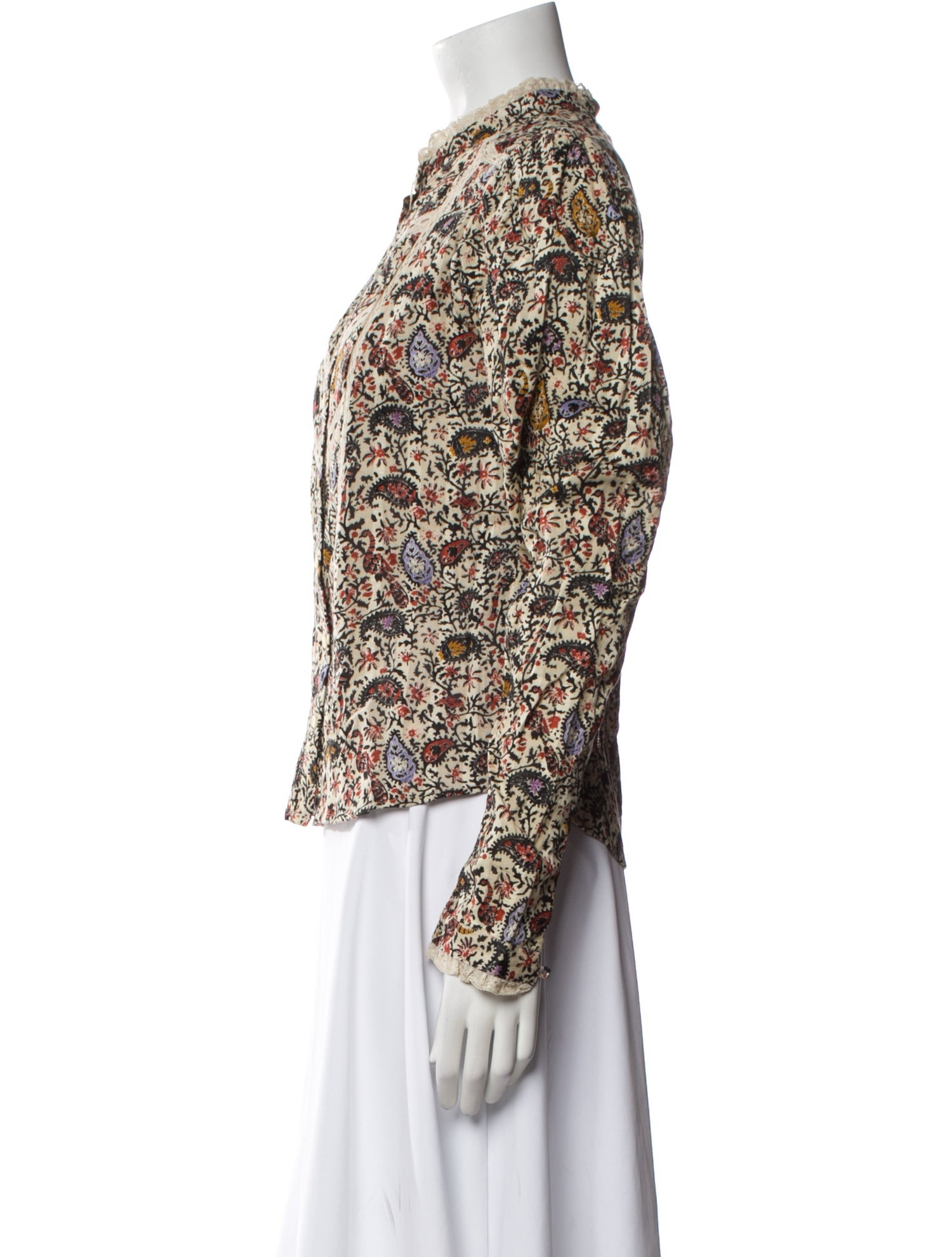 Étoile Isabel Marant Printed Mock Neck Blouse w/ Tags