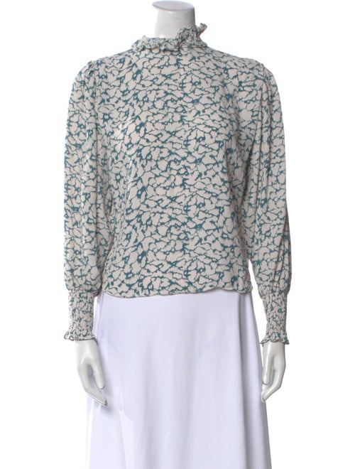Étoile Isabel Marant Printed Mock Neck Blouse