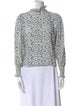 Étoile Isabel Marant Printed Mock Neck Blouse