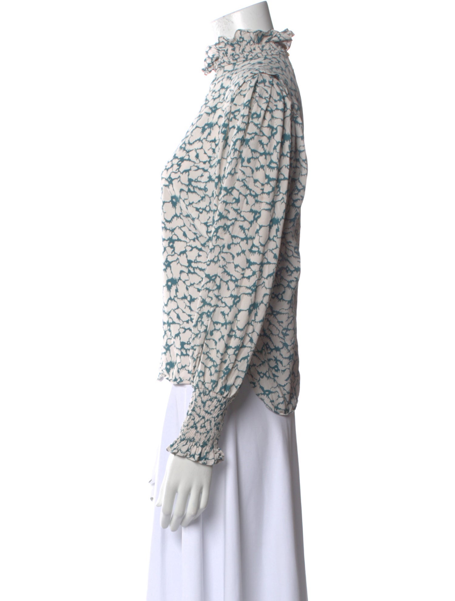 Étoile Isabel Marant Printed Mock Neck Blouse
