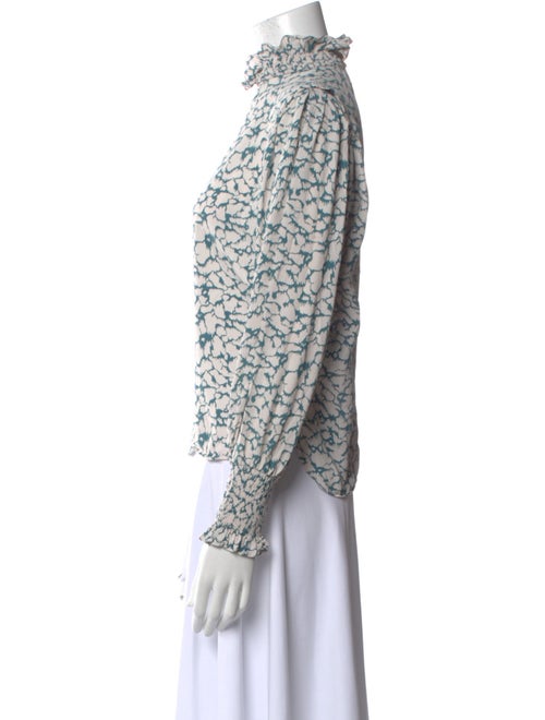 Étoile Isabel Marant Printed Mock Neck Blouse