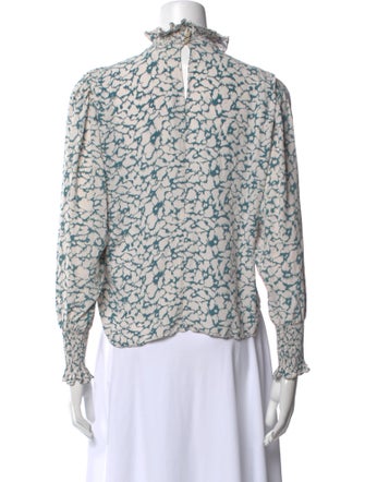 Étoile Isabel Marant Printed Mock Neck Blouse