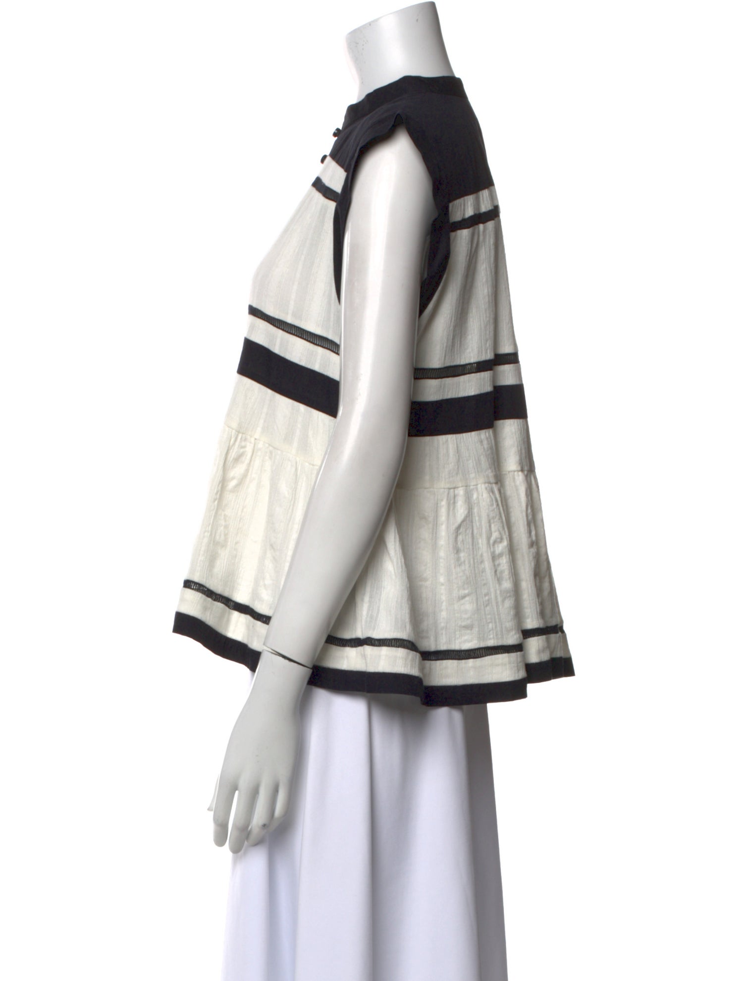 Étoile Isabel Marant Striped Mock Neck Top