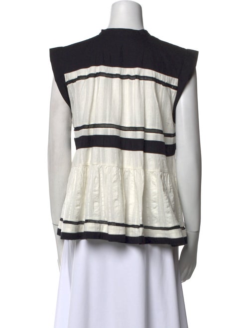 Étoile Isabel Marant Striped Mock Neck Top